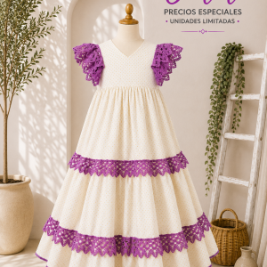 Traje Lunaritos amarillos y morado