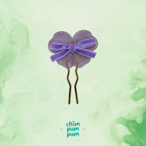 Violeta flor lazo terciopelo